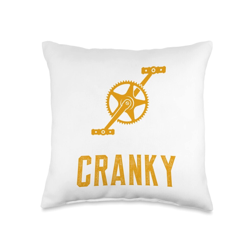 7050 Bicycle Cranky Retro Vintage Cyclist Biker Gift Throw Pillow